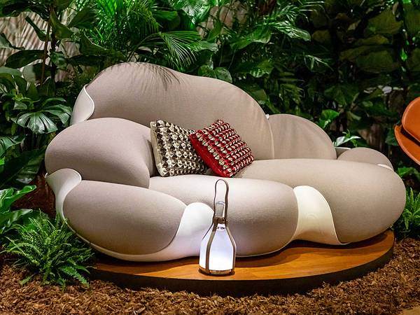 Bomboca Sofa By Campana Brothers - Luxury Other Silver